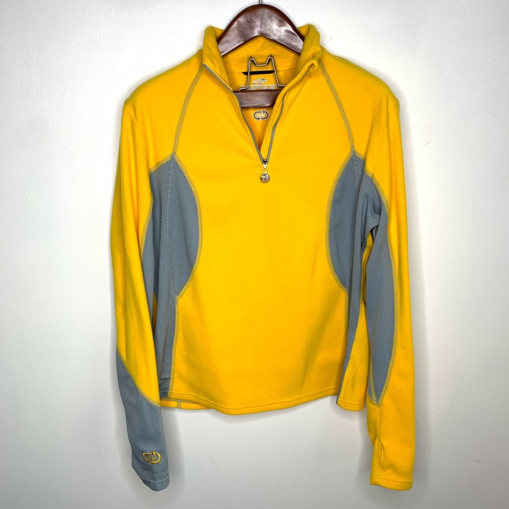 Obermeyer 1/2 Zip Textured Fleece Pullover Sweater